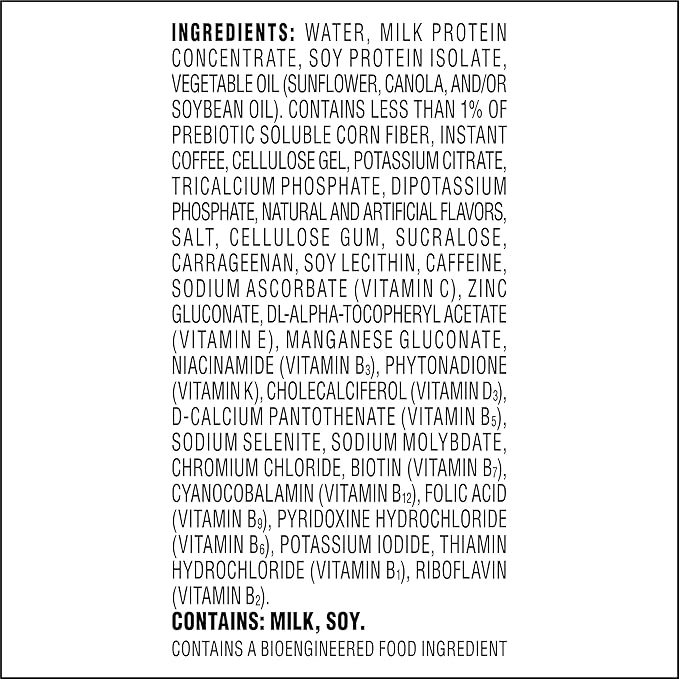 Atkins Café au Lait Iced Coffee Flavored High Protein Shake, Low Sugar and Low Carb, Keto Friendly, Ready to Drink Protein Drink, Gluten Free, 12 Count