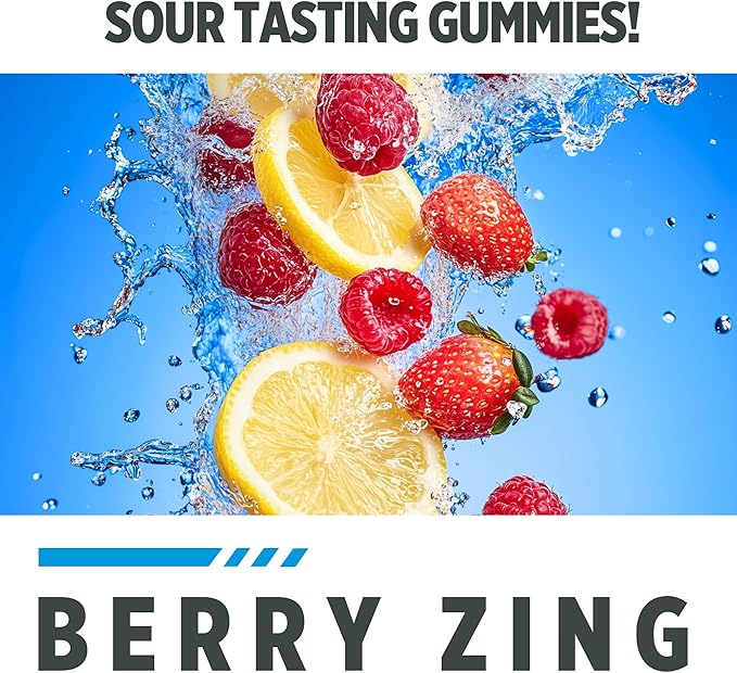 CON-CRET Creatine HCl Gummies for Men & Women | Muscle, Cognitive, Cellular Energy Support | No Bloating or Cramps | USA Made | Berry Zing (60 Count)