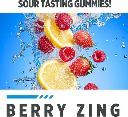 CON-CRET Creatine HCl Gummies for Men & Women | Muscle, Cognitive, Cellular Energy Support | No Bloating or Cramps | USA Made | Berry Zing (60 Count)