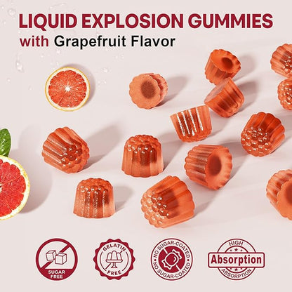Maca Root Filled Gummies 2000mg for Women Men | Sugar Free | Organic Black, Red, Yellow Maca Root Supplement Gummy Chews with Ashwagandha Ginseng & Zinc | Vegan, Non-GMO, Grapefruit Flavor, 60 Count