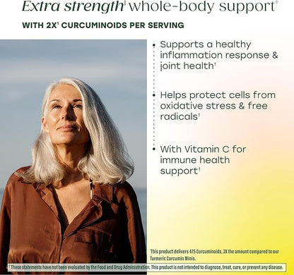 MegaFood Whole Body Turmeric Curcumin Supplement - Turmeric Supplement with Black Pepper & Vitamin C - 475 mg Curcuminoids Per Serving - Antioxidant & Immune Support - Vegan - 90 Tablets, 45 Servings