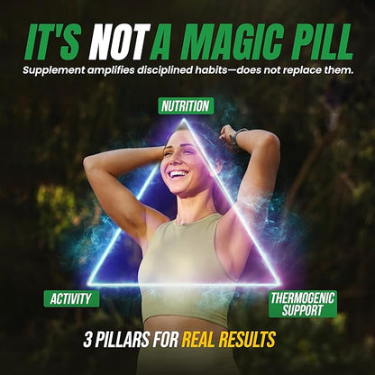 Nighttime Fat Burner Supplements - Appetite Suppressants for Weight Loss - Women & Men, Sleep & Relaxation - Metabolism Booster Weight Loss Pills 30