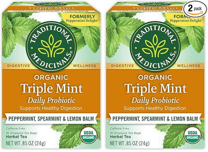 Traditional Medicinals Tea, Organic Rose Hips & Hibiscus - Supports Everyday Wellness - Kosher, Non-GMO, Caffeine-Free - 16 Tea Bags (Pack of 2)