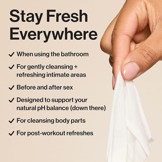 The Honest Company Hypoallergenic Flushable Wipes for Sensitive Skin, Tropical Leaves, 42 Count