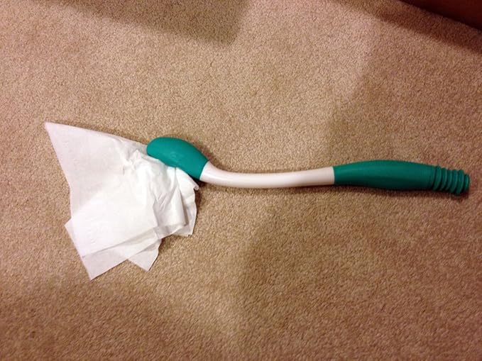 Jobar Long Reach Comfort Wipe, White & Teal