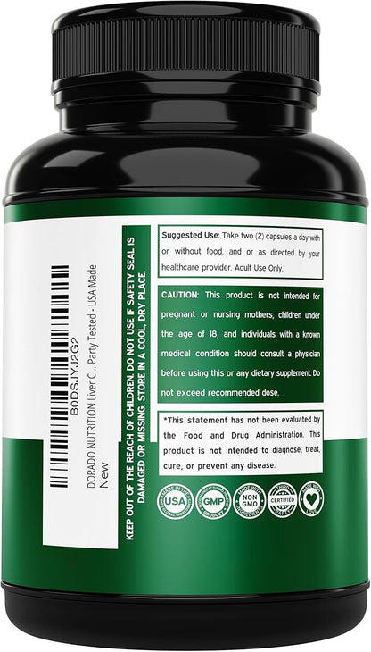 Liver Cleanse Detox & Repair (27 in 1 Formula - Milk Thistle, Dandelion Root, Turmeric, Artichoke Extract & More) - Detox Cleanse Supplement, Liver Support for Adults, Vegan - 60 Capsules (Pack of 2)