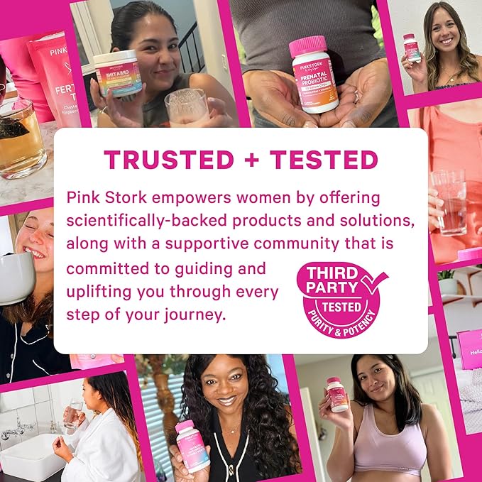 Pink Stork Prenatal Fiber Gummies for Women - 3g Prebiotic Inulin from Chicory Root - Natural Pregnancy & Postpartum Stool Softeners for Constipation & Digestive Health - 60 Vegan Fiber Chews