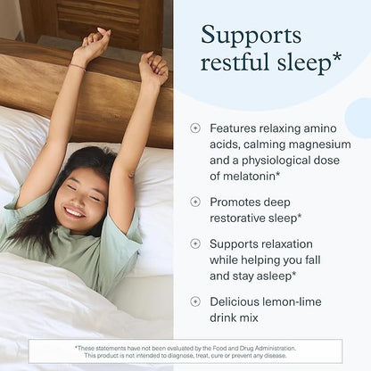 Youtheory Sleep Nighttime Powder - Powder for Circadian Rhythm Support & Stress Relief - Contains L-Theanine & Glycine - 6 oz (30-Day Supply)