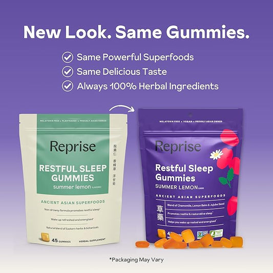 Melatonin Free Natural Sleep Aid Gummies for Adults | NO Melatonin | Herbal Jujube & Chamomile, Lemon Balm - Deep Sleep Supplement & Relaxation for zzz, 45 per Pack (45 Vegan Gummies (1 Pack))