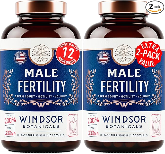 Fertility Supplements for Men Prenatal Vitamins - Zinc, Maca, Ashwagandha, L Arginine Plus Natural Extracts - Conception for Him Male Fertility Support Supplement - 4-Month Supply, 240 Pills