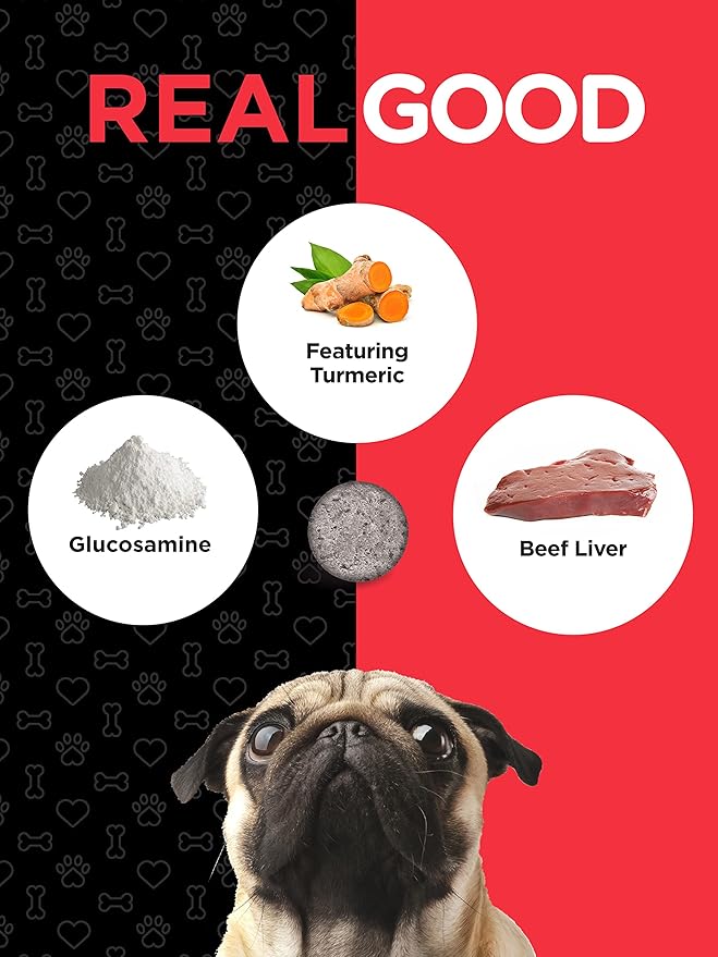 Horbaach Glucosamine for Dogs | 150 Chews | Hip and Joint Supplement | with Chondroitin & MSM | Non-GMO, Gluten Free | by River & RULA