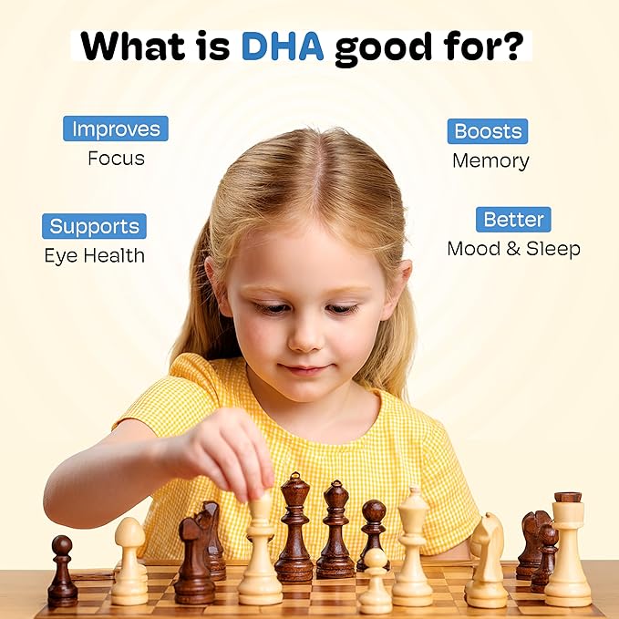 Little Joys DHA Omega 3 Brain Gummies for Kids | for Toddlers Aged 2-6 Years | 30-Day Pack | Plant Based, Sugar Free Omega 3 Supplements | Multivitamin Gummies for Kids | Travel-Friendly