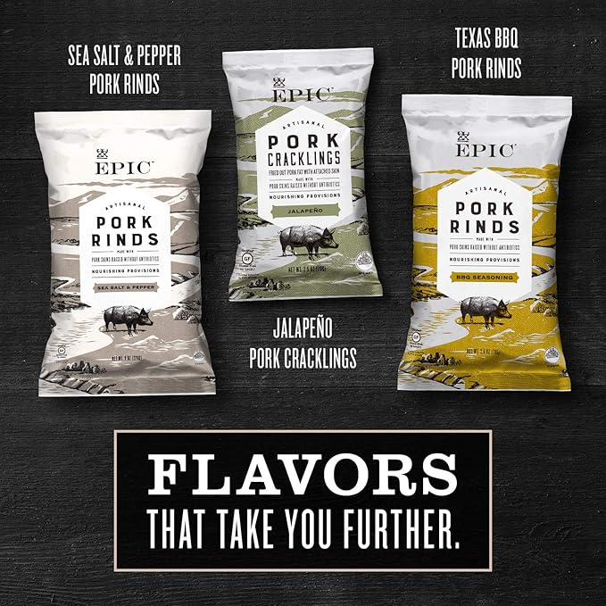 Epic Maple Bacon Pork Cracklings, Keto Friendly, Paleo Friendly, 2.5 oz (Pack of 2)