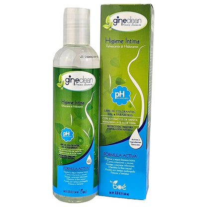 BOE Gineclean Feminine Wash 8.8 oz – Natural Intimate Cleanser with Mint, Chamomile & Aloe Vera – pH Balanced, Refreshing & Moisturizing – Paraben-Free, Dye-Free, Salt-Free – Daily Hygiene for Women