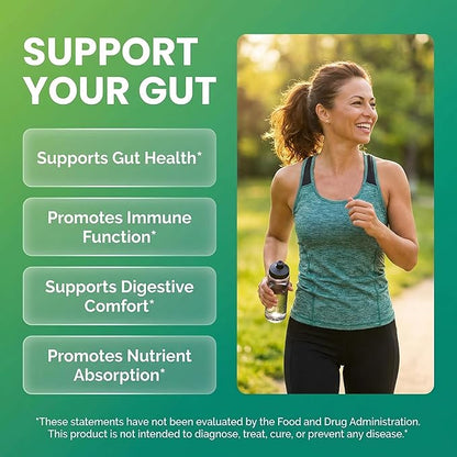Clean Nutraceuticals Colostrum Supplement Capsules Probiotics Pills Prebiotics, L-Glutamine, Digestive Enzymes, Folate, Fiber, ACV, Turmeric, Apple Pectin and Turmeric Pills
