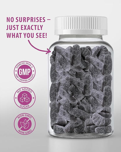 SUNNY SAM Iron Gummies for Kids & Adults - Iron Vitamins with Vitamin C, 10mg per Serving - Chewable Fruit Gummy for Immune Support Red Blood Cell Production