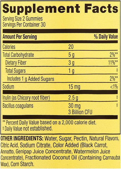 Spring Valley Adult Probiotic + Prebiotic Gummies, 60 Count +Better Guide Vitamins Supplements
