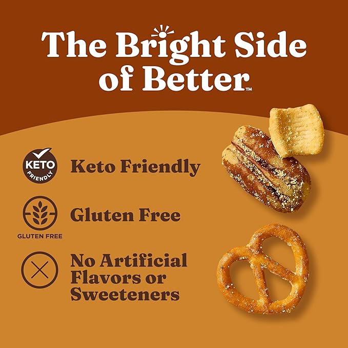 Catalina Crunch Protein Snack Mix - 8g Protein, 1g Sugar per Serving - Good Source of Fiber, Keto, Gluten Free - Honey Mustard, 5.25 Ounce Bag (Pack of 4)