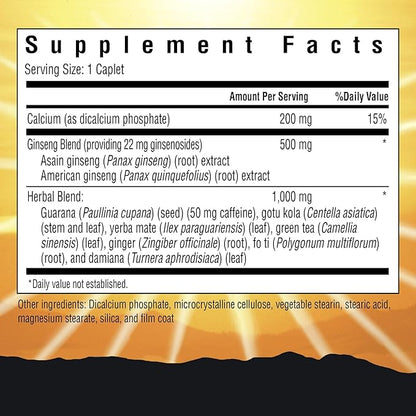 Windmill Consumer Products Hi-EnerG Triple Ginseng Energy Supplement, 500 mg, 20 servings, Multi, (N864)