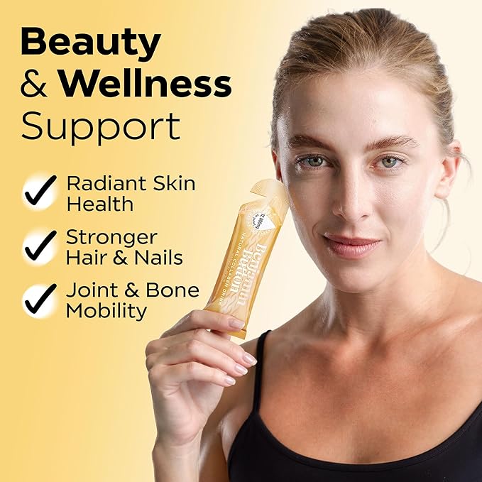 12,000mg Marine Collagen Liquid Shots| High Strength Hydrolyzed Marine Collagen Peptides w/Hyaluronic Acid & Vitamin C for Skin, Hair & Joints | Mango, 14 Daily Servings 30ml
