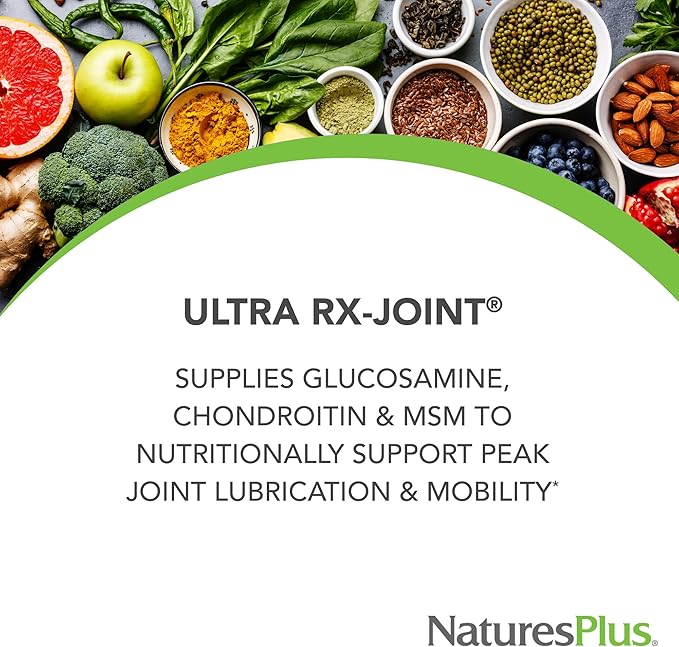 NaturesPlus Ultra Rx-Joint - 180 Tablets, Pack of 2 - Supports Healthy Joint Function - with Glucosamine, Chondroitin & MSM - Gluten Free - 120 Total Servings
