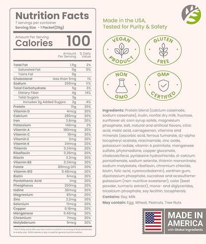 BariSlim High Protein Shake - Delicious & Nutritious Meal Replacement Shake - Low Sugar & Carb - Formulated for Bariatric Patients & Post-Weight Loss Surgery Support | Strawberry Banana Shake (9 oz)