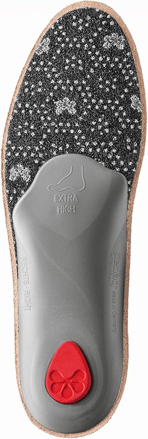 Pedag Viva High | Extra High Arch Support | Made in Germany | for Plantar Fasciitis | Metatarsal Support | Tan | Women US 12/ Men 9/ EU 42