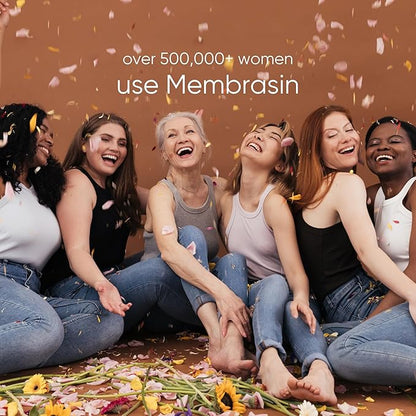 Membrasin Vitality Pearls | Supports Feminine Hydration | Estrogen-Free Oral Supplement | Omega 3, 6, 7, 9 & Sea Buckthorn Oil (Starter Pack (Pack of 1))
