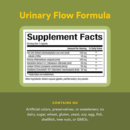 Natural Factors - HerbalFactors Urinary Flow Formula, Supports Urinary Health, 90 Capsules