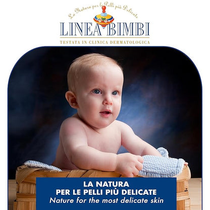 Helan Linea Bimbi Bio-Feminine Wash for Girls with Aloe Vera, Apricot & Chamomile Essential Oils-Microbiologically Tested Intimate Wash and Gentle Baby Intimate Cleanser-Made in Italy, 125ml 4.2 fl oz