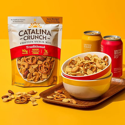 Catalina Crunch Protein Snack Mix - 10g Protein, 1g Sugar per Serving - Good Source of Fiber, Keto, Gluten Free - Traditional, 5.25 Ounce Bag (Pack of 1)