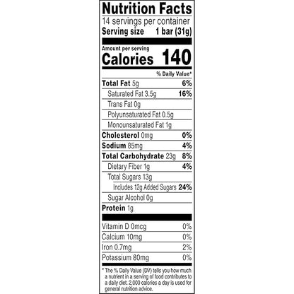Quaker Chewy Dipps Granola Bars Chocolate Chip, 1.09 oz, 14 Ct