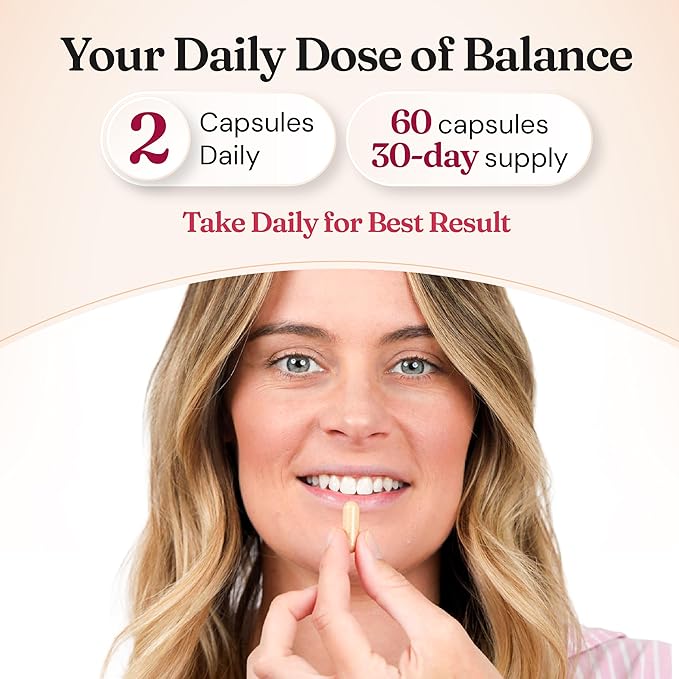 Nourished Natural Health EstroEase – Hormone Balance for Women, Menstrual Cycle and PMS Support Supplement for Women - PMS Relief from Cramps, Bloating and Mood Swings – Vegan, Non-GMO – 240 Capsules