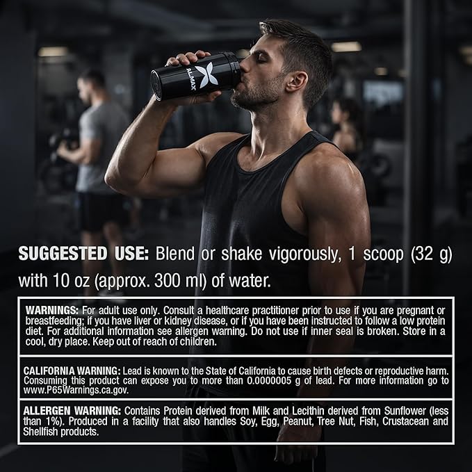 ALLMAX ISOFLEX Chiller Pure Whey Isolate Protein Powder – Gluten Free, Low Lactose, Sugar-Free – High-Protein, Clean, Keto-Friendly, Workout Supplement, Women and Men | Citrus Peach Sensation, 2lb