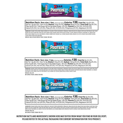 Zbar and Zbar Protein - Variety Pack - Made with Organic Oats - Non-GMO - Soft-Baked Energy Snack Bars and Crispy Protein Bars,16 Count (Pack of 2)