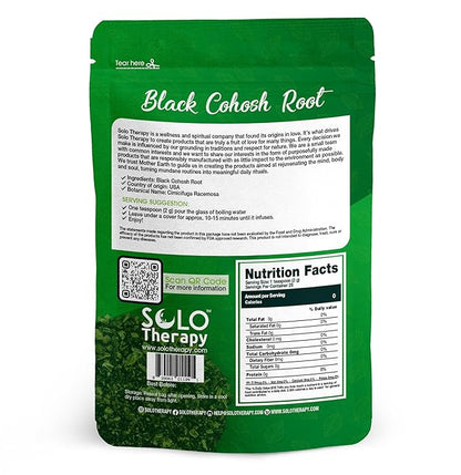 Black Cohosh Root Herbal Tea - 56 grams - Tea Resealable Bag - 56 grams - Premium Quality (Black Cohosh Root)