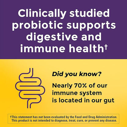 Nature Made Probiotics for Women and Men, Probiotic Capsules 1 Billion CFU from Live Cultures for Immune & Digestive Support, 30 Capsules, 30 Day Supply
