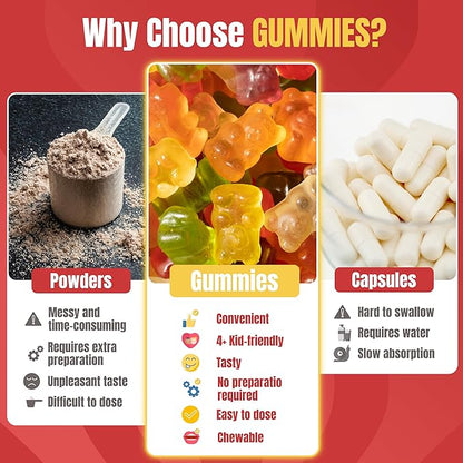 TrueSeaMoss Sea Moss & Apple Cider Vinegar Gummies – 10-in-1 Blend with Black Seed Oil, Ashwagandha, Turmeric, Burdock Root & Bladderwrack – 60 Gummies