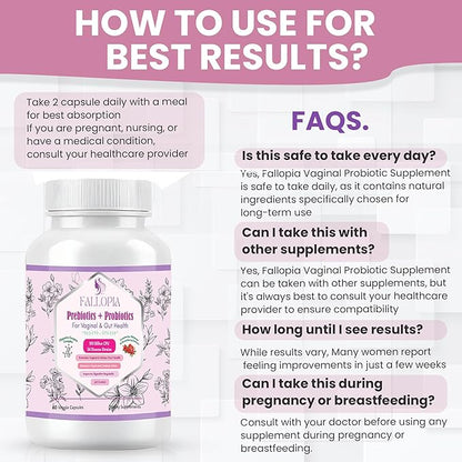Probiotics for Women with Prebiotic Cranberry d Mannose Digestive Enzymes & Hibiscus 34 Strains 100 Billion CFU Feminine Care Supplement for Vaginal Gut Urinary Health and pH Balance Support