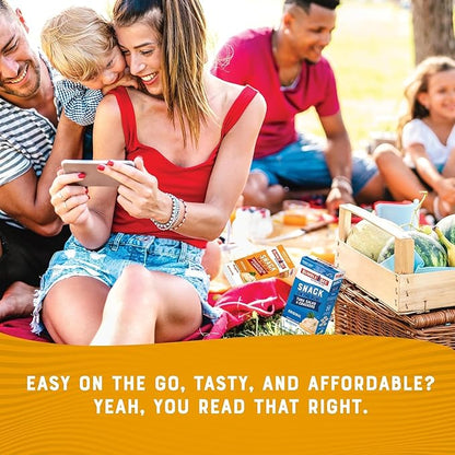 Bumble Bee Snack On The Run! Protein Snack Pack - Creamy Caesar Chicken Salad with Crackers - 10g Protein per Box - Ready to Eat Easy-Open Canned Chicken (Pack of 1)