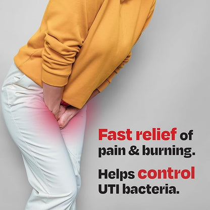 Cystex Dual-Action UTI Pain Relief & Prevention Tablets - 2-in-1 Formula Relieves Burning, Urgency, & Discomfort While Slowing Bacterial Growth - Non-Staining, Fast-Acting - 48-Count