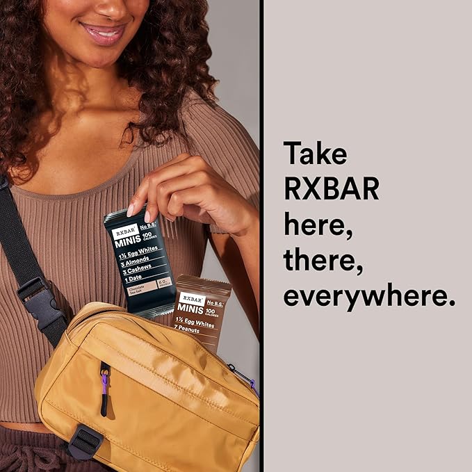RXBAR Minis Protein Bars, Protein Snack, Snack Bars, Variety Pack, 7.3oz Box (8 Count)