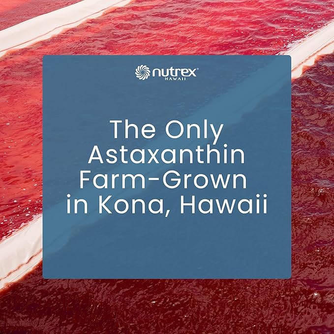 Nutrex Hawaii BioAstin Hawaiian Astaxanthin - 12mg, 50 Softgels - Farm-Direct Premium Antioxidant Supplement to Support Eye, Skin, Joint & Immune System Health - Non-GMO & Gluten-Free