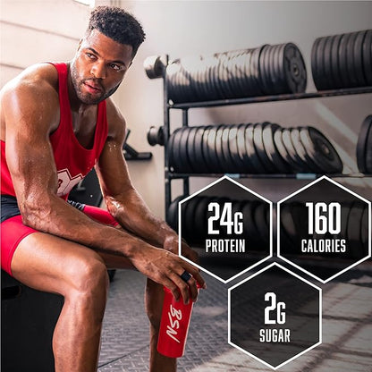 BSN SYNTHA-6 EDGE Protein Powder, Strawberry Protein Powder with Hydrolyzed Whey, Micellar Casein, for Muscle Gain, Low Sugar, 24g Protein, Strawberry Milkshake, 28 Servings, 2.34 Pound (Pack of 1)
