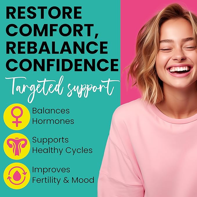PCOS Support for Fertility & Cycle Health | Hormone Balance for Women | Helps with Irregular Cycles, Vaginal Dryness, Pelvic Discomfort & Mood Swings | Includes 10 Pre-Filled Applicators