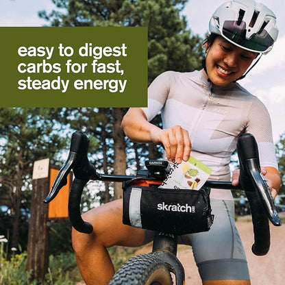 Skratch Labs Energy Chews | Gummies for Running, Cycling, and Sports Performance | Gel Alternative | Matcha + Lemon (10 Pack) | Gluten Free, Vegan