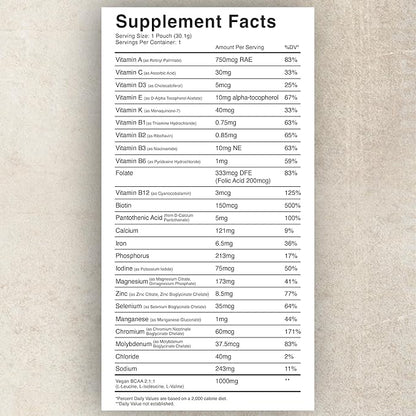 Ambrosia Plant Protein Powder 20g | Vegan Pea Protein Powder with BCAA Amino Acids | Dairy Free, Keto-Friendly, No Added Sugar | 25 Servings | Banana Maple