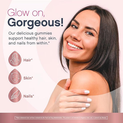 NeoCell Hair Skin and Nails Gummies | 80 Count | with Multi Collagen Advanced Bio-Peptides | Plus Vitamin C and Biotin | for Women and Men