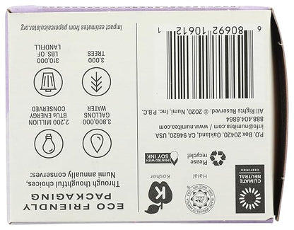 Numi Organic Sweet Slumber Tea with Chamomile, Valerian Root & Lavender, 16 Count Box of Tea Bags Herbal Teasan