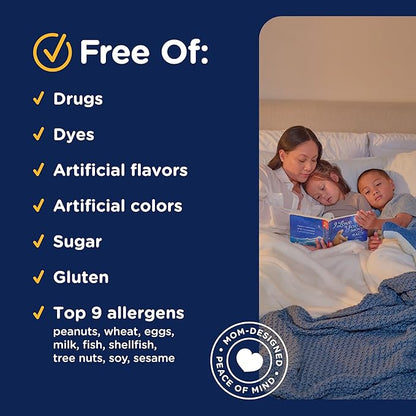 Mommy's Bliss Kids Sleep Liquid with Melatonin & Calming Herbs | Melatonin for Children 3 Years & Up | Grape Flavor | Sugar Free | 4 Fl Oz (60 Servings)